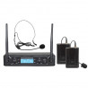 Set 2 lavaliere headset wireless frecvente UHF 675.30 / 695.30 MHz, ZZIPP TXZZ522