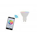 Bec LED GU10 RGB/WW/CW WiFi cu control Alexa & Google Home, Omnilux 88000015