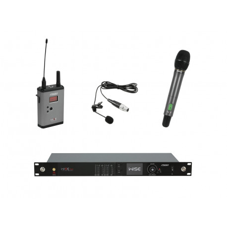 Set microfon + lavaliera wireless PSSO Set WISE TWO + Dyn. wireless microphone + BP + Lavalier 638-668MHz