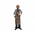 Figurina animata de Halloween Zombie cu drujba, 170cm, EuroPalms 83316127 