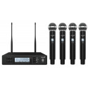Set 4 microfoane wireless UHF Audibax AWM 401