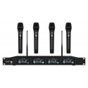 Set 4 microfoane wireless UHF de rack Audibax AWM 401 TD