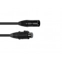 Cablu DMX EC-1 IP65 3pin 1m bk, Eurolite 30227871