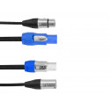 Cablu combi DMX P-Con/5 pini XLR 3m, Eurolite 30227783