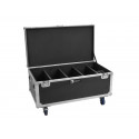 Flightcase 4x Multiflood IP 18x10W RGBW Wash CRMX cu roți, Roadinger 31005249