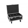 Flightcase pentru 6x AKKU IP TL-3 QCL, cu funcție de încărcare și roți, Roadinger 31005250 