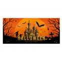 Banner de Halloween Casa Bântuită, 400x180cm, EuroPalms 80164200 