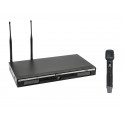 Set microfon wireless cu 2 canale UHF 522-554 MHz, Relacart UR-260D