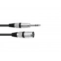 Cablu audio Jack 6.3 stereo la XLR tata Omnitronic 30225197-5m