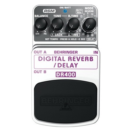 Efect pentru pedala Behringer DIGITAL REVERB/DELAY DR400