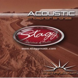 Set corzi chitara acustica Stagg AC-12ST-PH