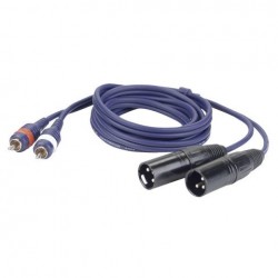 Cablu audio 2 RCA tata la 2 XLR tata DAP Audio FL-263-3m
