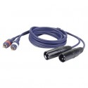 Cablu audio 2 RCA tata la 2 XLR tata DAP Audio FL-263-3m