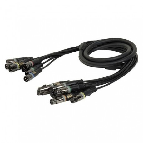 Cablu multicore XG31 - 8 XLR tata la 8 XLR mama 15m DAP Audio