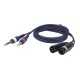 Cablu audio 2 Jack 6.3 mono la 2 XLR tata DAP Audio FL-443-3m