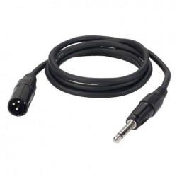 Cablu audio Jack 6.3 mono la XLR tata DAP Audio FL-13150-1.5m