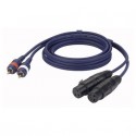 Cablu audio 2 RCA tata la 2 XLR mama DAP Audio FL-253-3m