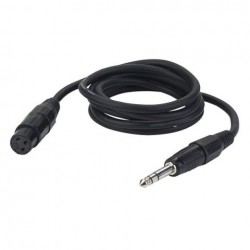 Cablu audio Jack 6.3 stereo la XLR mama DAP Audio FL-033-3m