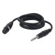 Cablu audio balansat XLR mama,3 pini la Jack 6.3 stereo, 6 m , DAP Audio FL-036-6m