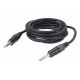 Cablu audio balansat Jack 6.3 stereo la Jack 6.3 stereo, 10 m , DAP Audio FL-0710-10m