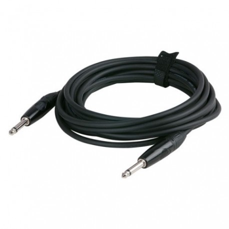Cablu audio nebalansat Jack 6.3 mono la Jack 6.3 mono Black , 3 m , DAP-Audio FLX-053-3m
