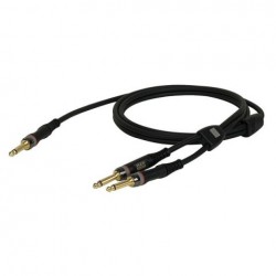 Cablu audio Jack 6.3 mono la 2 Jack 6.3 mono, 6 m , DAP-Audio XGL-216-6m