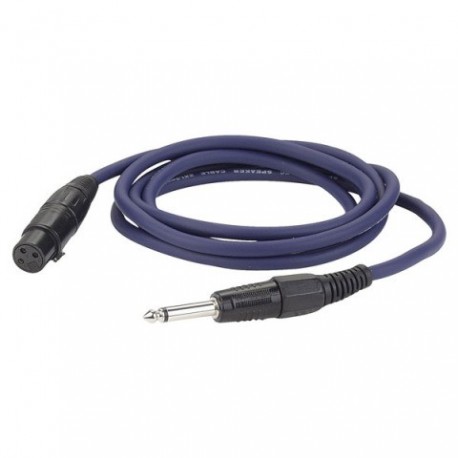 Cablu audio Jack 6.3 mono la XLR mama,3 pini, 2 x 1,5mm2, 6 m, DAP-Audio FS-026-6m