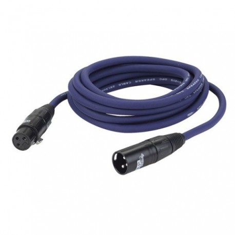 Cablu audio XLR mama 3 pini la XLR tata 3 pini,2 x 1.5mm2,10 m, DAP-Audio FS-0310-10m