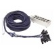Cablu multicore 12 XLR tata la 12 XLR mama, 3 pini, 15 m, DAP-Audio D-951315-15m