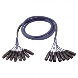 Cablu multicore FL60 - 8 XLR tata la 8 XLR mama 6m, FL-60600 DAP Audio