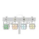 Set compact de lumini (4 proiectoare RGB + 4 LED-uri strobo albe), Eurolite LED KLS-180 Compact Light Set wh