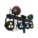 Set compact de lumini cu Spot-uri, strobo LED UV si laser, Eurolite LED KLS Laser Bar Next FX Light Set