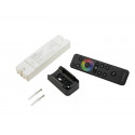 Controller LED wireless cu 5 canale si telecomanda IR, Eurolite LED Strip RGB/CW/WW Zone RF Controller