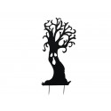 Silueta Halloween de metal arbore fantoma, 150cm, EuroPalms 83505104