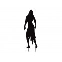 Silueta Halloween de metal femeie zombie, 135cm, EuroPalms 83505106